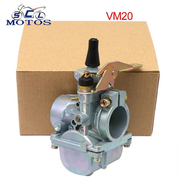 

sclmotos- vm20 20mm round slide motorcycle carburetor engine device carb for mikuni vm series atv go kart motocross racing fuel system