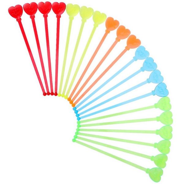 

forks 40pcs acrylic swizzle stick lovely portable