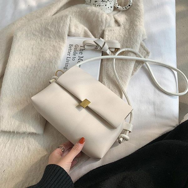 

cross body casual flap square small crossbody bags quality pu leather women's designer handbag retro shoulder messenger