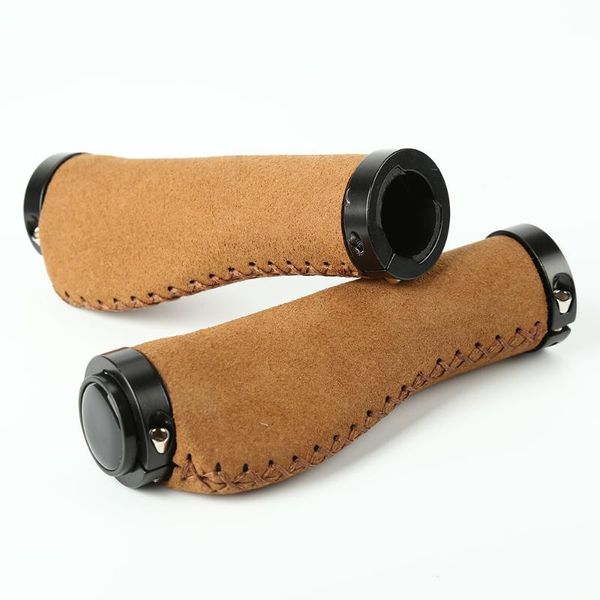 

bike handlebars &components cycling accessories mountain road grips leather anti-skid vice handle wear-resistant locking grip