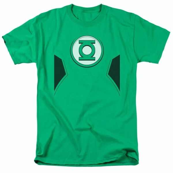 

Green Lantern New GL Uniform T Shirt Mens Licensed DC Comics Tee Kelly Green, White;black
