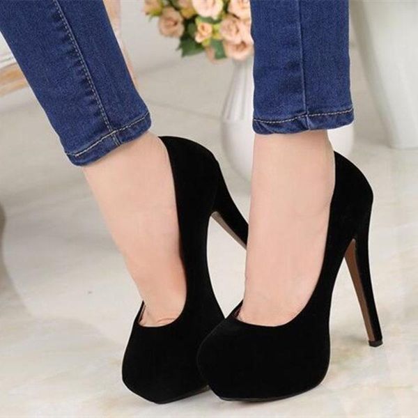 

dress shoes waterproof platform high heel 13cm size 45 womens heels for women black red woman fashion zapatos stilettos