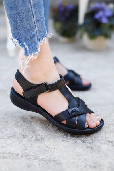 

sandals women's black ortic insole