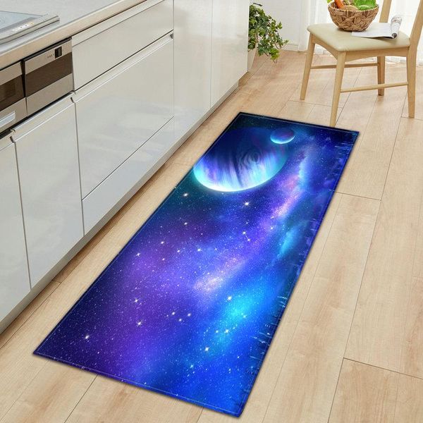 

modern kitchen floor mat microfiber living room starry sky carpet anti-skid rug water-absorbent doormat home decoration 60*90 carpets