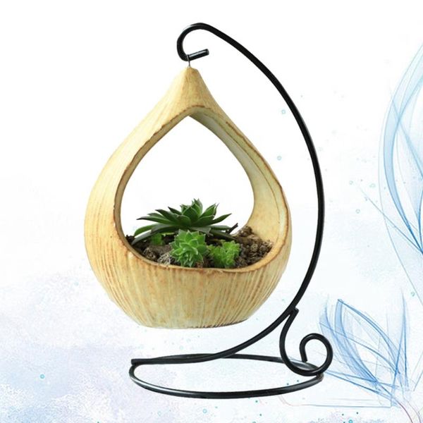 

storage baskets mini decorative ceramic hanging planter flower pot water plant vase container home decor (pattern 1)