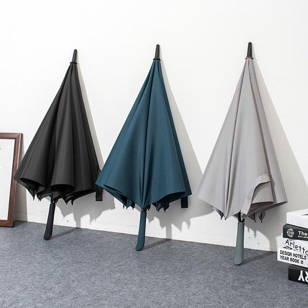

umbrellas travel windproof parasols straight long umbrella women men business brand rain golf automatic glassfiber paraguas