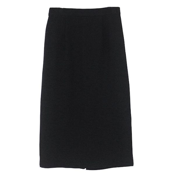 

skirts summer 2021 mid length black slim straight tube high waist a-line skirt women's one step package