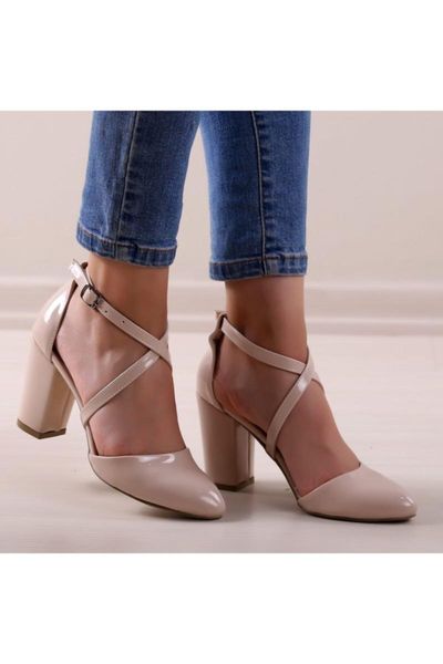 

sandals women's skin patent leather, Black