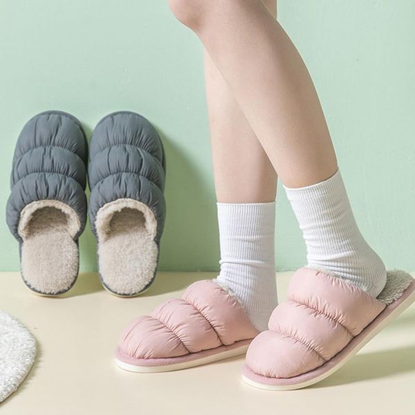 

women fluffy house slippers ladies plush warm shoes winter fashion woman soft couple slipper non slip furry shoe female, Black