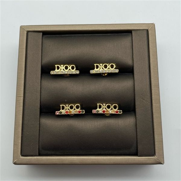 

87% off wholesale shop home new rhinestone color drill earrings inlaid with mini small style jewelry, Golden