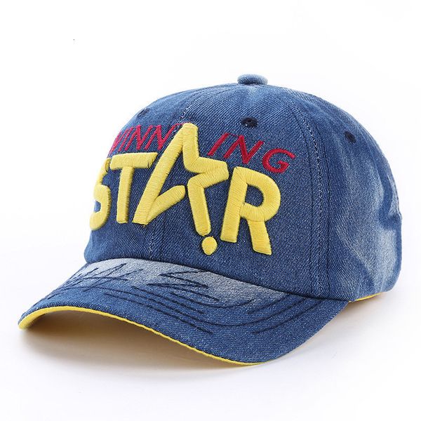 

korean children's cowboy hat in spring and summer, Blue;gray