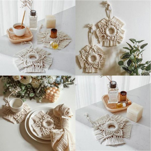 

tapestries home decoration accessories macrame wall hanging feathered charm decor bohemian hand-woven boho n2m8