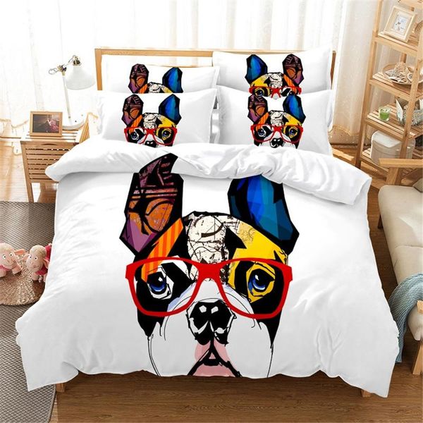 

bedding sets 3d dog set  duvet cover bed cotton bedroom