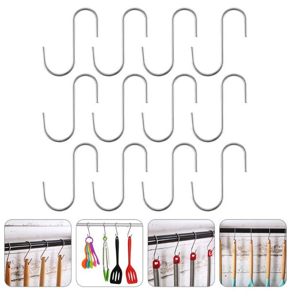 

hooks & rails 60pcs shaped stainless steel hanging kitchen hanger