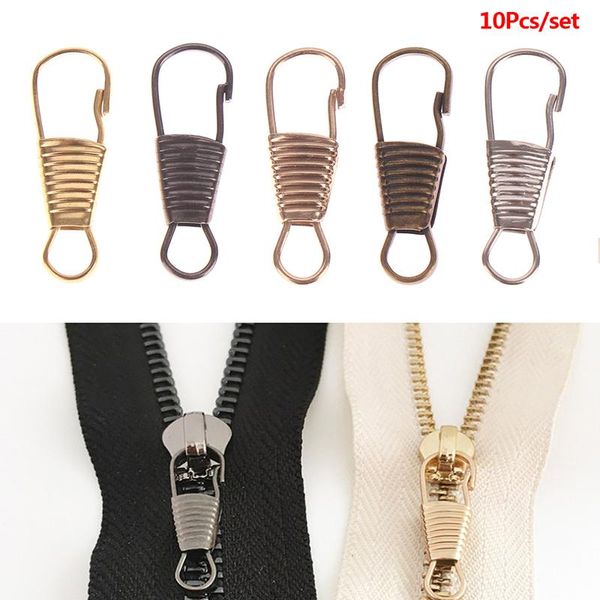 

bag parts & accessories 10pcs diy zipper head luggage clothing shoes boots detachable puller tool multi-purpose, Black
