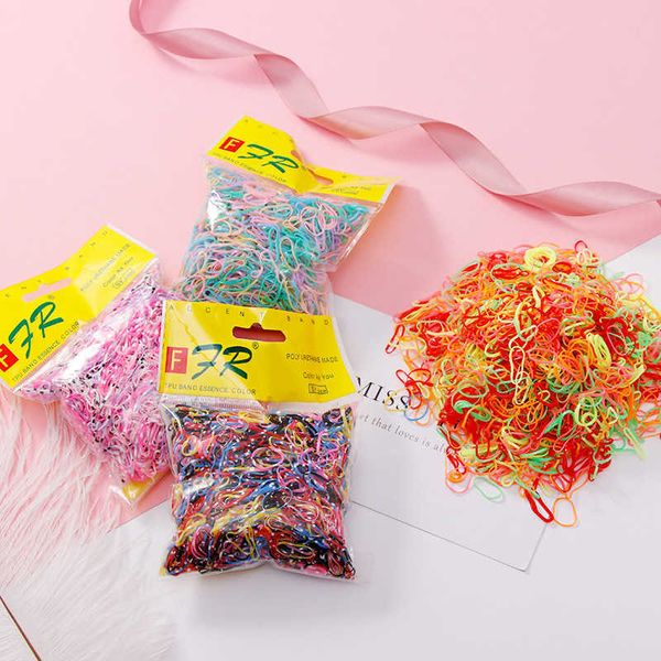 Jelly Colored Rubber Band High Elastic Band Disponicable Corda Dispon￭vel Acess￳rios para Cabelo Infantil