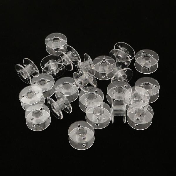 

10-50pcs transparent sewing machine spools home plastic empty spool bobbins tool accessories universal threads bobbin notions & tools, Black
