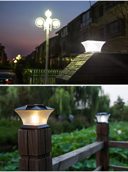 

porch lights solar pillar light villa wall landscape patio outdoor lighting 2021 lamps