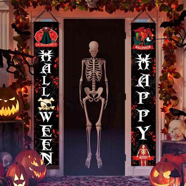 

2021 New Halloween couplets decorate curtain of the door