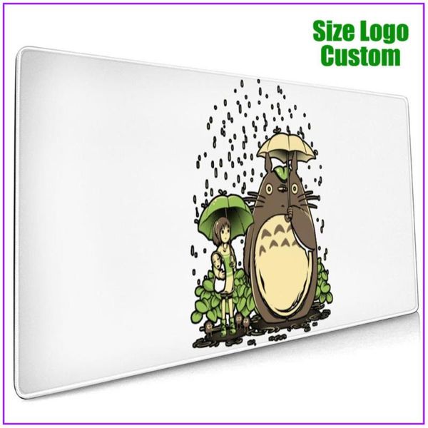 

mouse pads & wrist rests chihiro and totoro anime custom extra large big gaming pad with support gel alfombrilla escritorio pc gamer complet