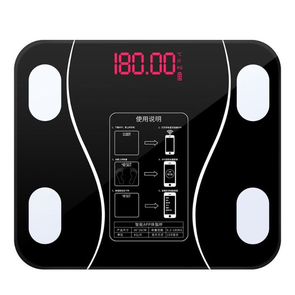 

bathroom & kitchen scales intelligent body fat scale with led display bt electronic digital weight composition analyzer smart weighing