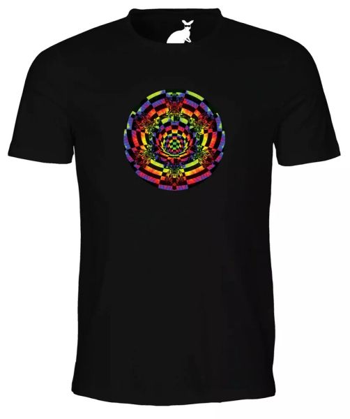 

psychedelic acid space bikers design mens t shirt rock motorbike biker party, White;black