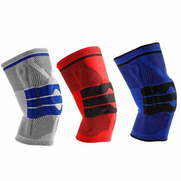 

1pcs compression knee support sports silicone mountain riding pads running anti-collision basketball elbow &, Black;gray