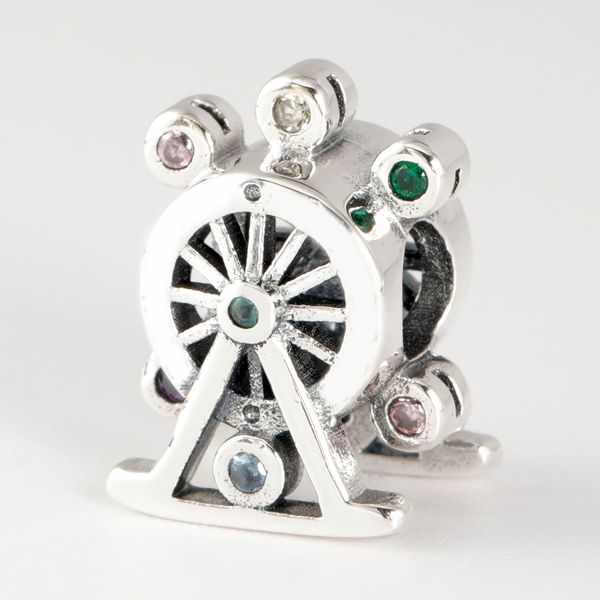 

100% factory price genuine 925 sterling silver european charms beads fit girlfriend necklace bracelets diy jewelry 20pcs/lot 797199nlcmx, Black