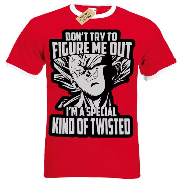 

i'm a especial kind of retorcido camiseta dragÃ³n camiseta hombre ringer, White;black