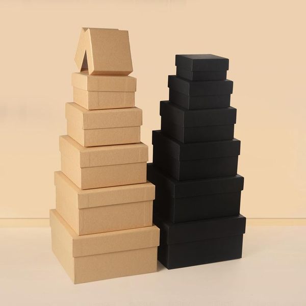 

gift wrap cardboard boxes storage thick paper box bulk durable reusable for wrapping birthday party decor holiday presents