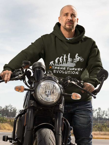 

men's hoodies & sweatshirts extreme sports products 100 cotton tooling printed xtreme turkey brand hoodie sweatshirt motocross, Black