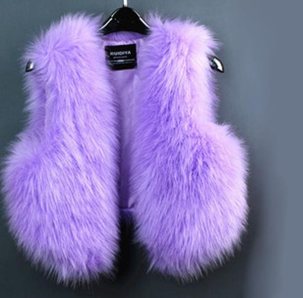 

women's vests winter clothes look thin fur coat vest autumn and imitation short, Black;white