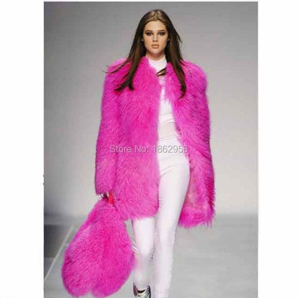 

sj030-01 customized sizes china post air mail wholesale and retail various colors lamb fur trench coats women's & faux, Black