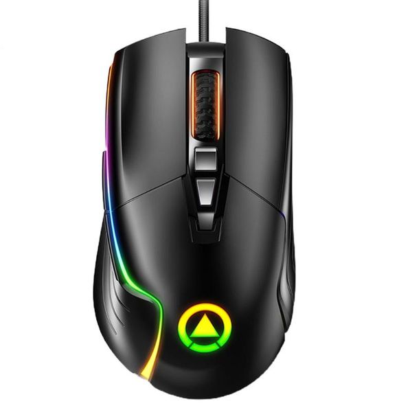 

mice wired gaming mouse led rgb 10000dpi optical sensor 7 key with recording side buttons rapid button for lappc gamer
