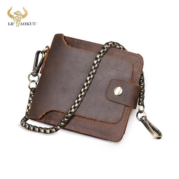 

wallets 2021 luxury gift male men soft real leather designer vintage snap zipper travel organizer horizontal wallet simple purse 406, Red;black