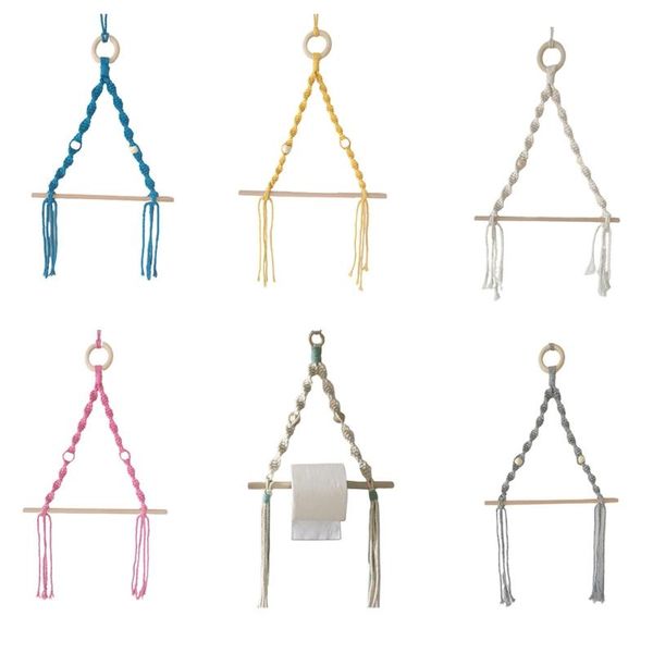 

toilet paper holders wall-mounted tissue roll holder handmade towel bedroom tapestries
