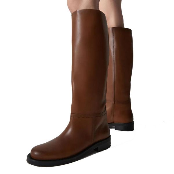 

boots ladies low heels retro knee high women autumn winter moder platform party shoes bottes plateforme femme, Black