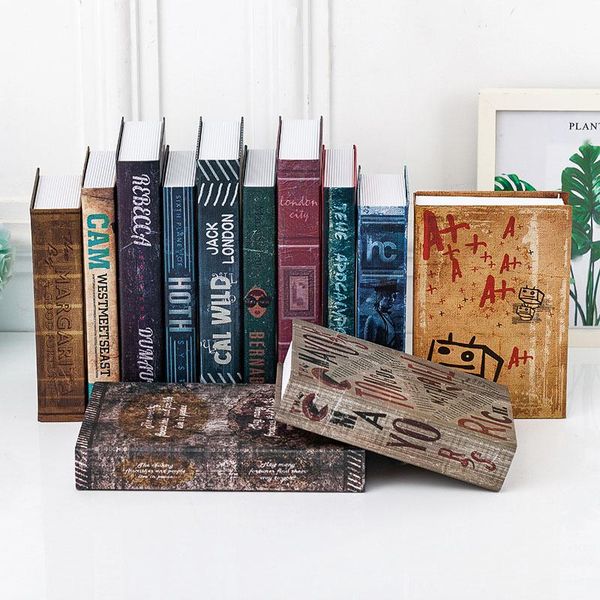 

decorative objects & figurines retro nostalgic industrial style fake book simulation decoration antique model prop study room office decor o