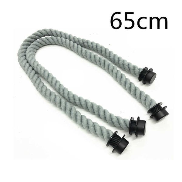 

45 cm/50 cm/65 cm /75 cm cotton and hemp rope bag handles for obag bag handles accessary handles use 210901, Black