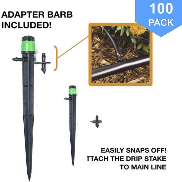 

pcs water dripper adjustable drip emitter irrigation micro plastic practical watering equipments