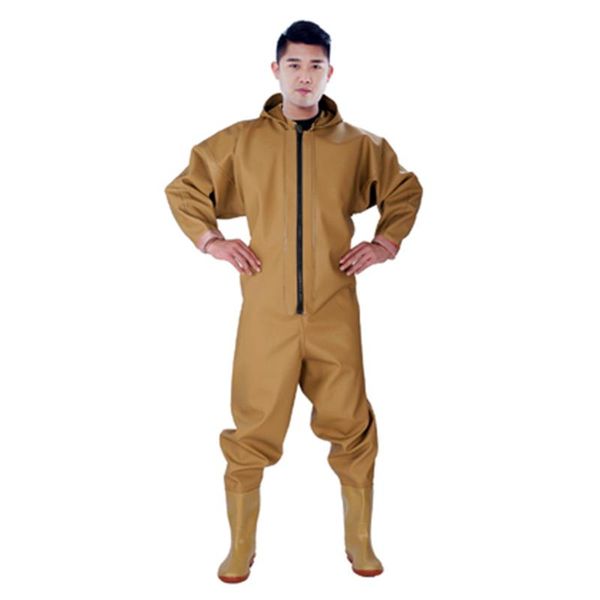 

raincoats 1mmwhole-body one-piece fishing wader suit outdoor warm waterproof overall hunting waders breathable stocking foot men women