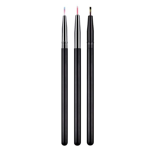 

makeup brushes nylon hair eye cosmetic brush non-toxic aluminum tube eyeliner contour shadow professional tools