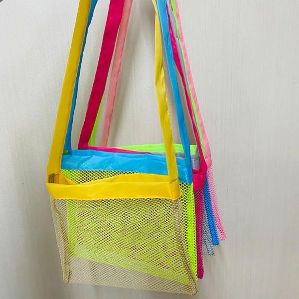 

storage bags beach mesh bag pouch kid's children's fun toys sea shell