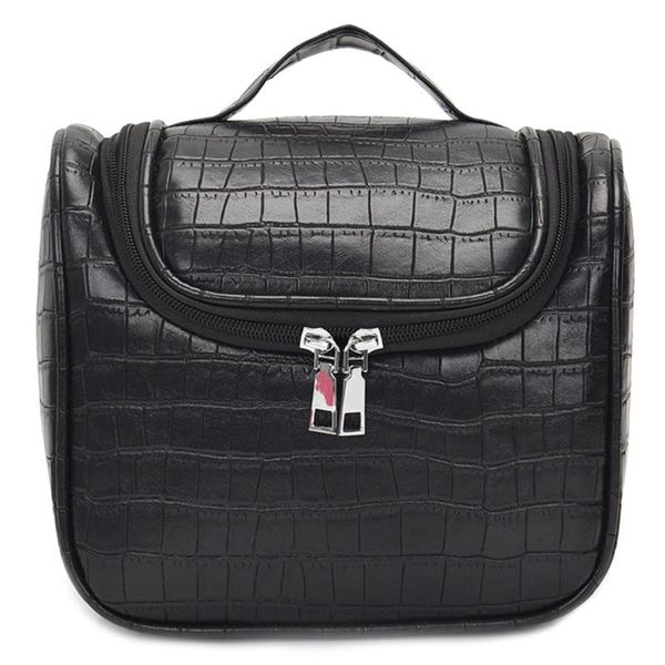 

solid large capacity cosmetic bag waterproof stone print exquisite wash bags home travel business trip storage & cases