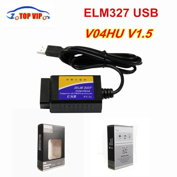 

code readers & scan tools v04hu/v04hu-1 elm327 usb obd2 fault diagnostic scanner v1.5 elm 327 reader obdii tool interface