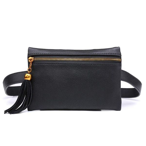 

fashion solid fanny bag black female adjusted belt ladies casual waist pack bags