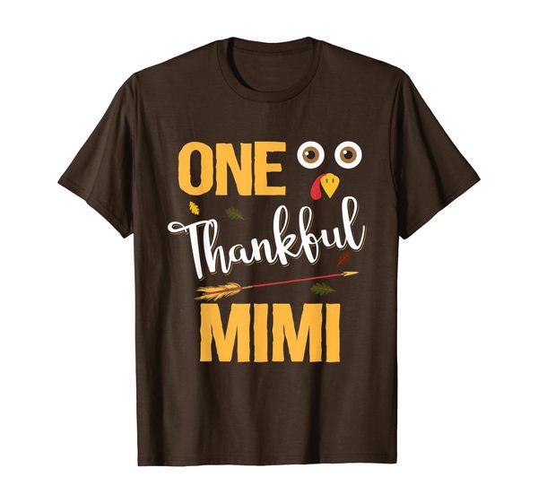 

One Thankful Mimi Funny Thanksgiving Turkey T-Shirt, Mainly pictures