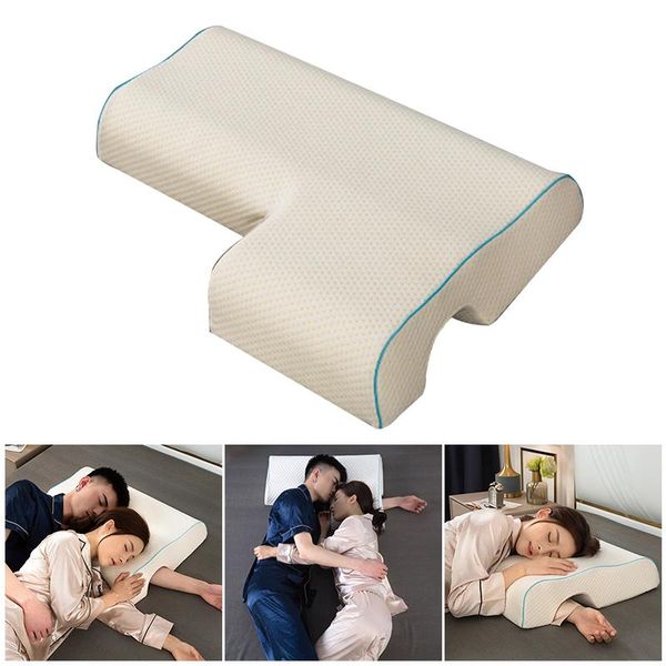 

pillow couples arched cuddle with slow rebound memory foam for arm rest hand