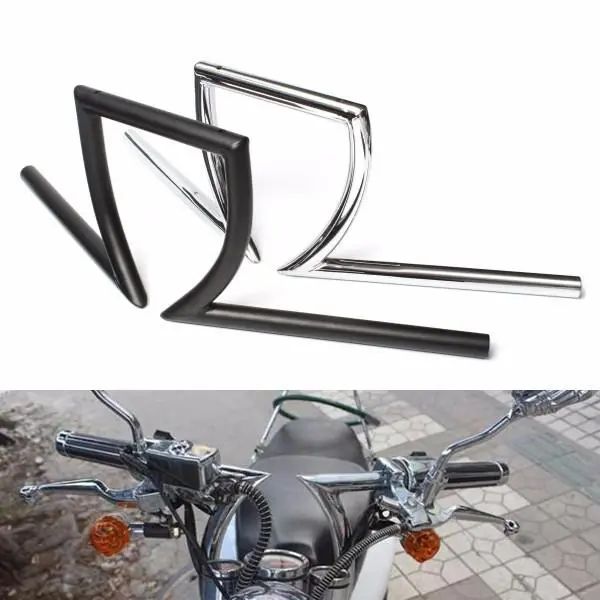 Manubrio Z per manubrio da 7/8 pollici per Yamaha Suzuki Honda Chopper Bobber