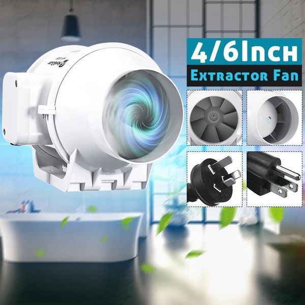

4'' 6'' 8'' vent inline ventilation tube duct fan air blower double speed controller pipe exhaust 220v turbo e